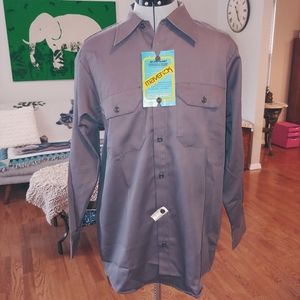 Maverick Work Shirt dark gray button down N